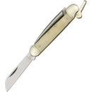 Folding Marlinspike Knife with White Bone Handle