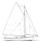 Alden 30' Keel Centerboard Sloop profile