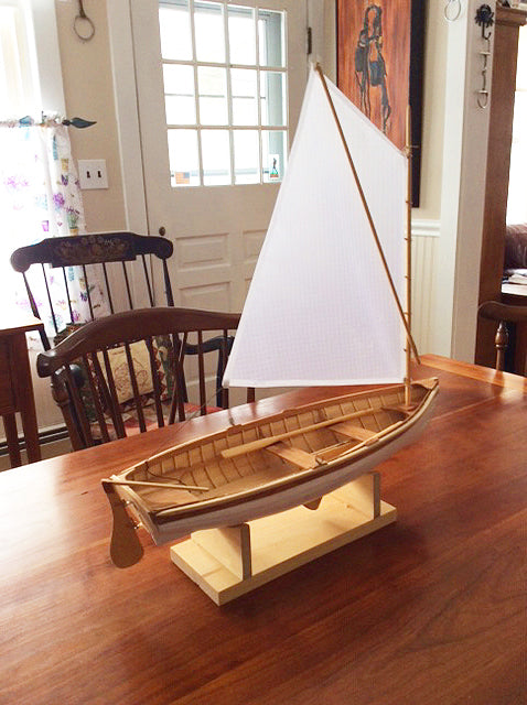 Jon Mitchell added the sail. Photo by Linda Mitchell