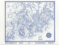 Jane's Postcard - Penobscot Bay to Schoodic Pt.