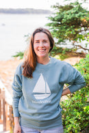 Sailboat Logo Premium Crew Neck Sweatshirts