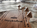 WoodenBoat Oval Travel Cribbage Board
