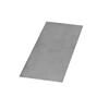 Gray rectangular mat on a white background