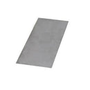 Rectangular gray mat on a white background