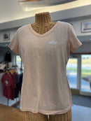 Ladies Garment-Dyed V-Neck T-Shirt