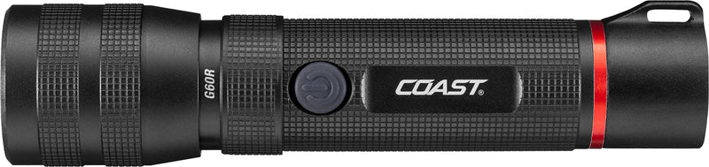 coast 600r rechargeable flashlight Coast - G60R LED Flashlight - 1000 Lumens - Black