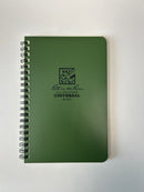 Rite in the Rain: Side Spiral Notebook Green  4 5/8 x 7
