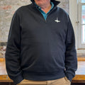 Quarter Zip Sweatshirt w/WoodenBoat Logo in 4 Colors
