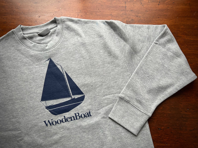 Sailboat Logo Premium Crew Neck Sweatshirts