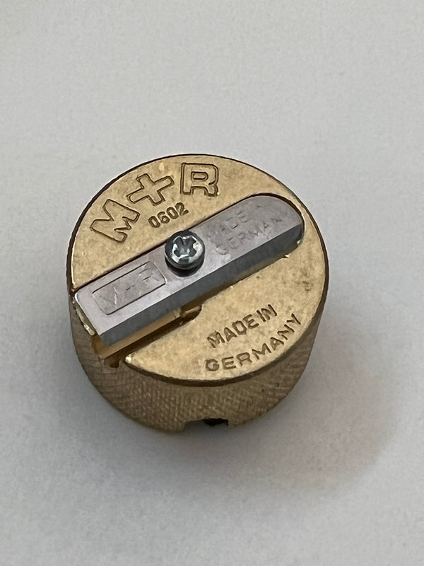 M&R Discos Double Brass Pencil Sharpener
