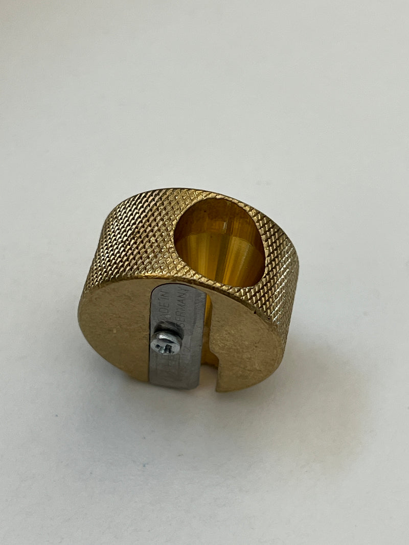 M&R Discos Double Brass Pencil Sharpener