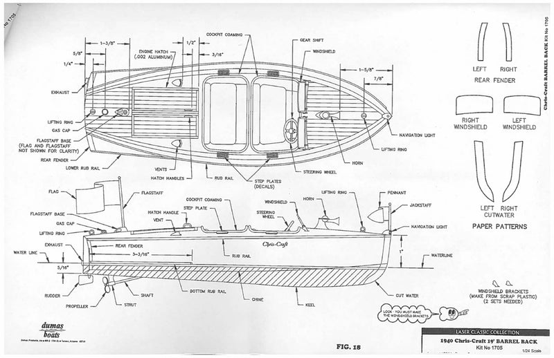 19' Mini Barrelback Model Kit