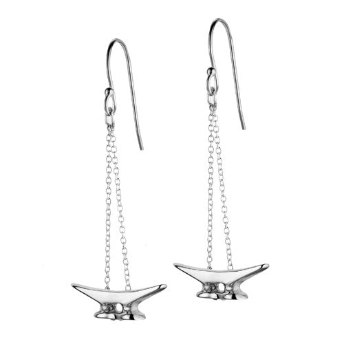 Silver Cleat Earrings