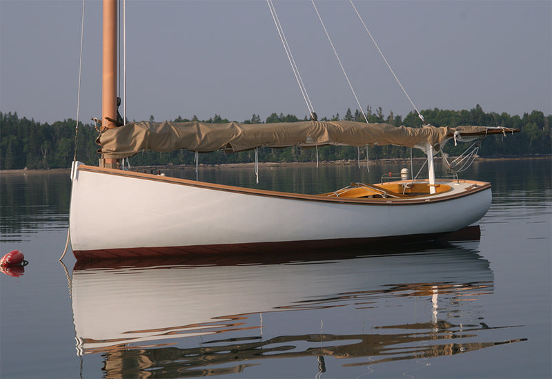 Williams 18' Catboat on mooring