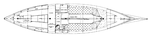 plan 32 mystic sharpie ketch overhead
