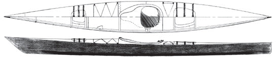 17' Chesapeake Sea Kayak Plans  - STUDY PLANS -