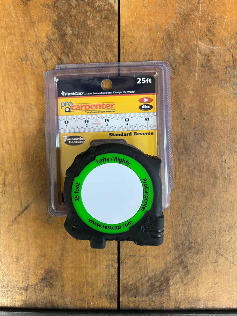 Fast Cap Standard Reverse: 25' Tape Measure