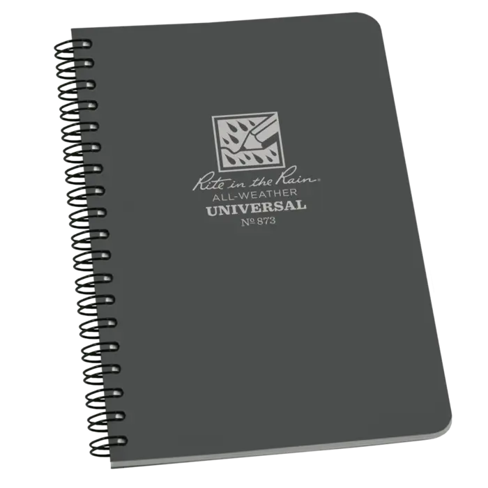 Rite in the Rain: Side Spiral Notebook Gray  4 5/8 x 7