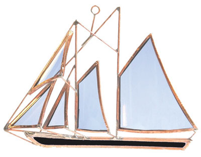 Bluenose Stained Glass Boat