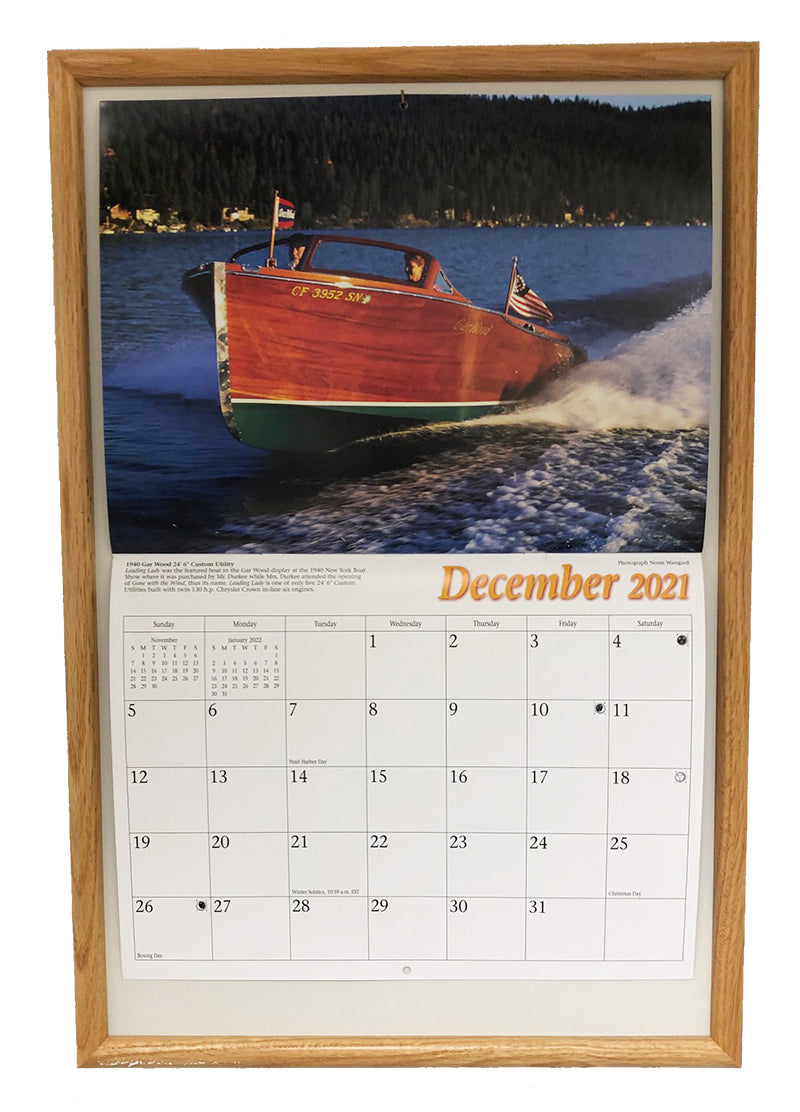 Calendar Frame - Size B - Natural Oak