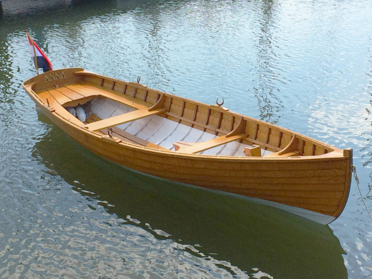 This Catherine, christened Anna, was built by students at De Bootbouwschool (The Boatbuilding School) in Den Helden, Netherlands. As seen in Small Boats Monthly, May 2018.
