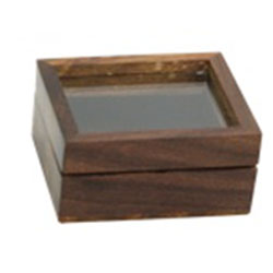 Wooden Box with Glass Top