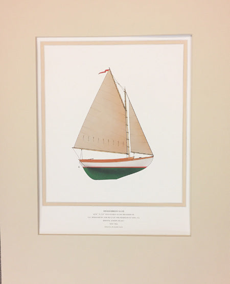 Herreshoff 12 1/2: Matted Print