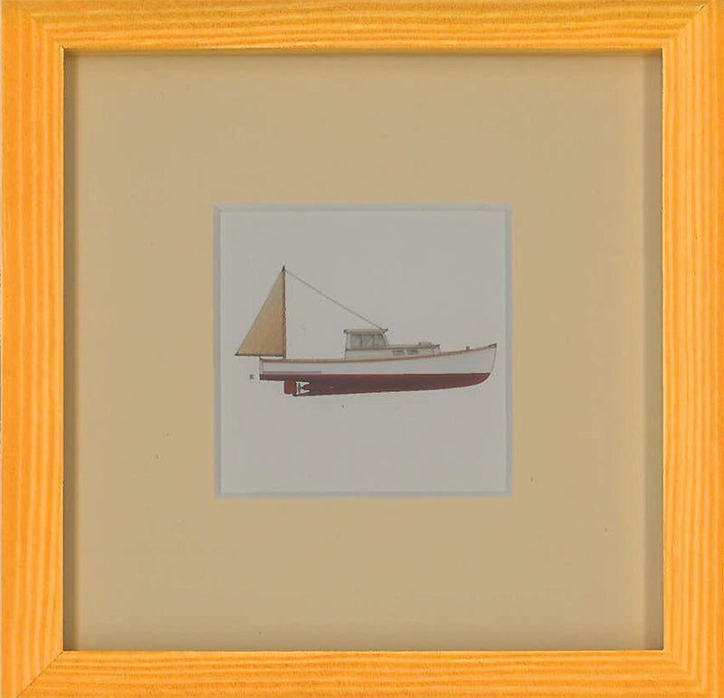 Lobster Boat: Framed