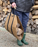 Waxed Canvas Log Carrier