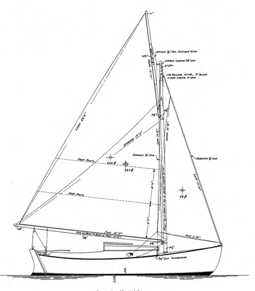 Alden 21 Double Ender Boat profile