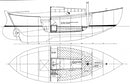 Alden 21 Double Ender Boat profile side