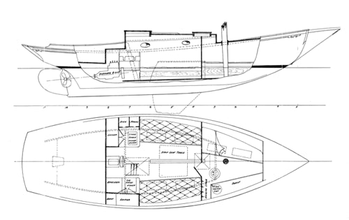 Alden 30' Keel Centerboard Sloop top