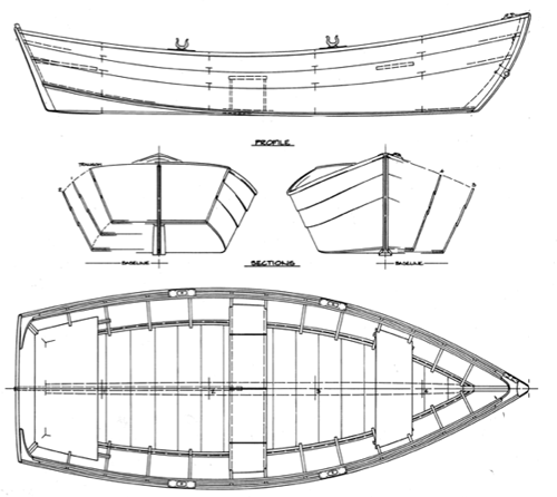 Wooden Boat Plans Outboard Skiff – Intheboatshed.net