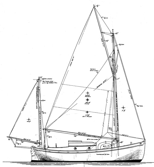 Williams 24' Gaff Yawl - STUDY PLAN -