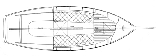 Zimmer 21' Gaff Sloop top