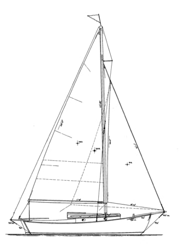 Warner 20' Sloop LITTLE GULL - STUDY PLAN-