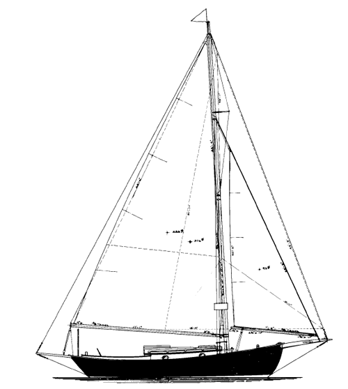 Warner Sloop 24'6 TYPHOON - STUDY PLAN-