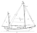 Crocker Yawl 20' SALLEE ROVER - STUDY PLANS-