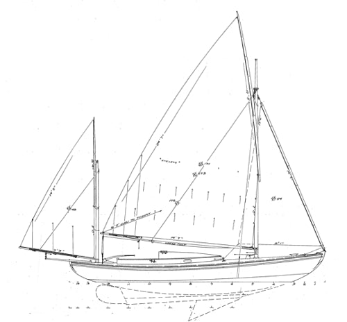 24'9 Canoe Yawl  WENDA - STUDY PLAN-