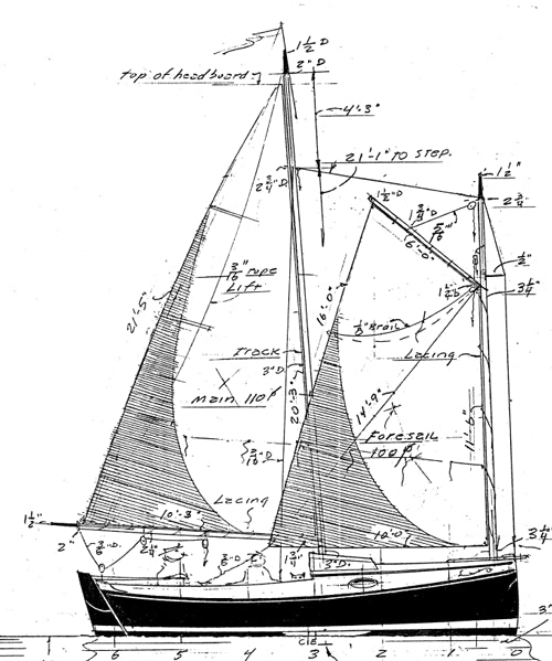 19' Cat Schooner - STUDY PLAN-