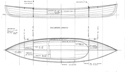 10' 8" Stickleback Canoe - STUDY PLAN -