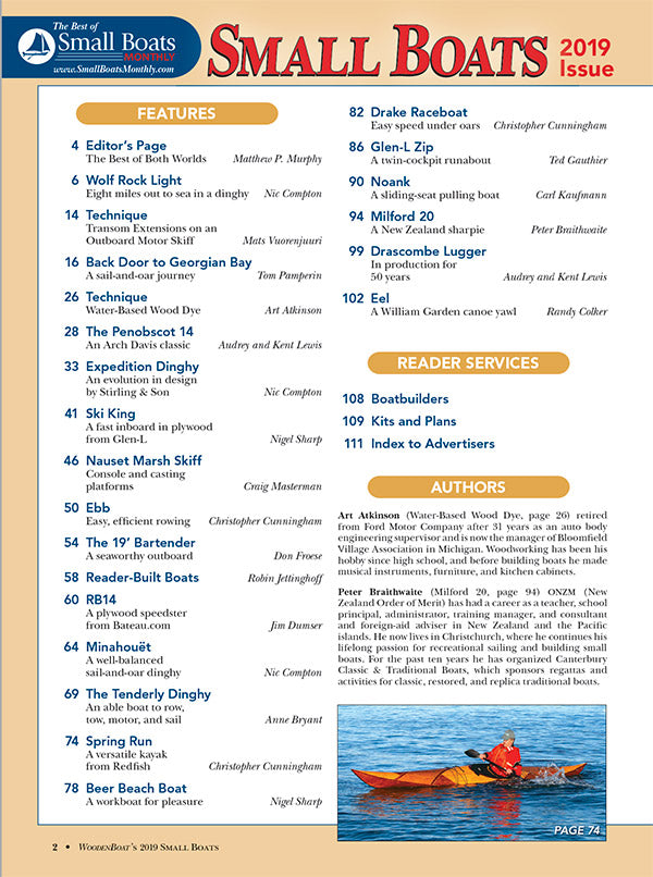 WB's SMALL BOATS annual magazine 2019