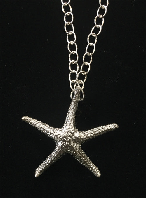 Silver Starfish Pendant