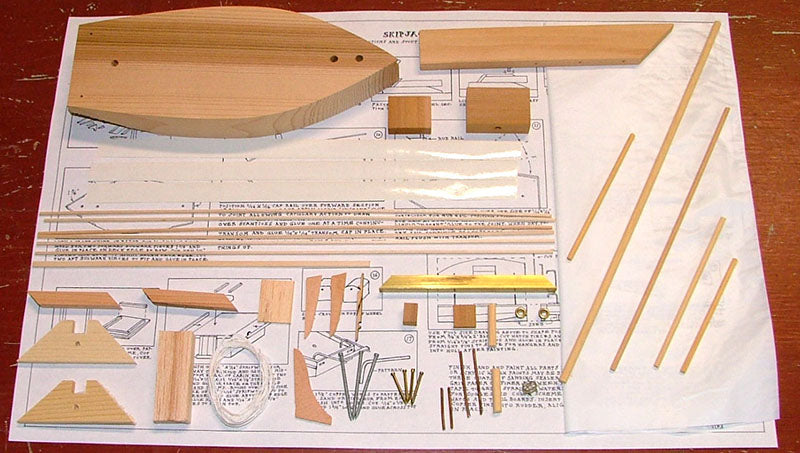 Skipjack 12" Sailboat Model Kit