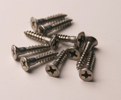 Flat Head Wood Screws #6 x 3/4" SS - Bag of 10