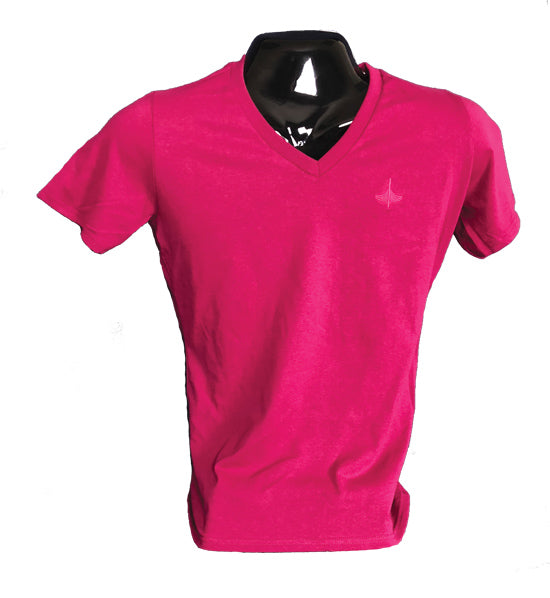 womens-v-neck-t-shirt-raspberry