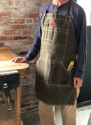 waxed work apron