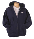 Zippered Hooded Sweatshirt in 2 colors*
