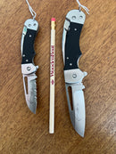 Myerchin G10 Black Handle Serrated Crew Rigger's Knife BF377P*