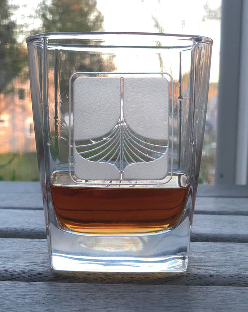 Single Line Rocks Glass WoodenBoat Rocks Glass - Single or Set of Four